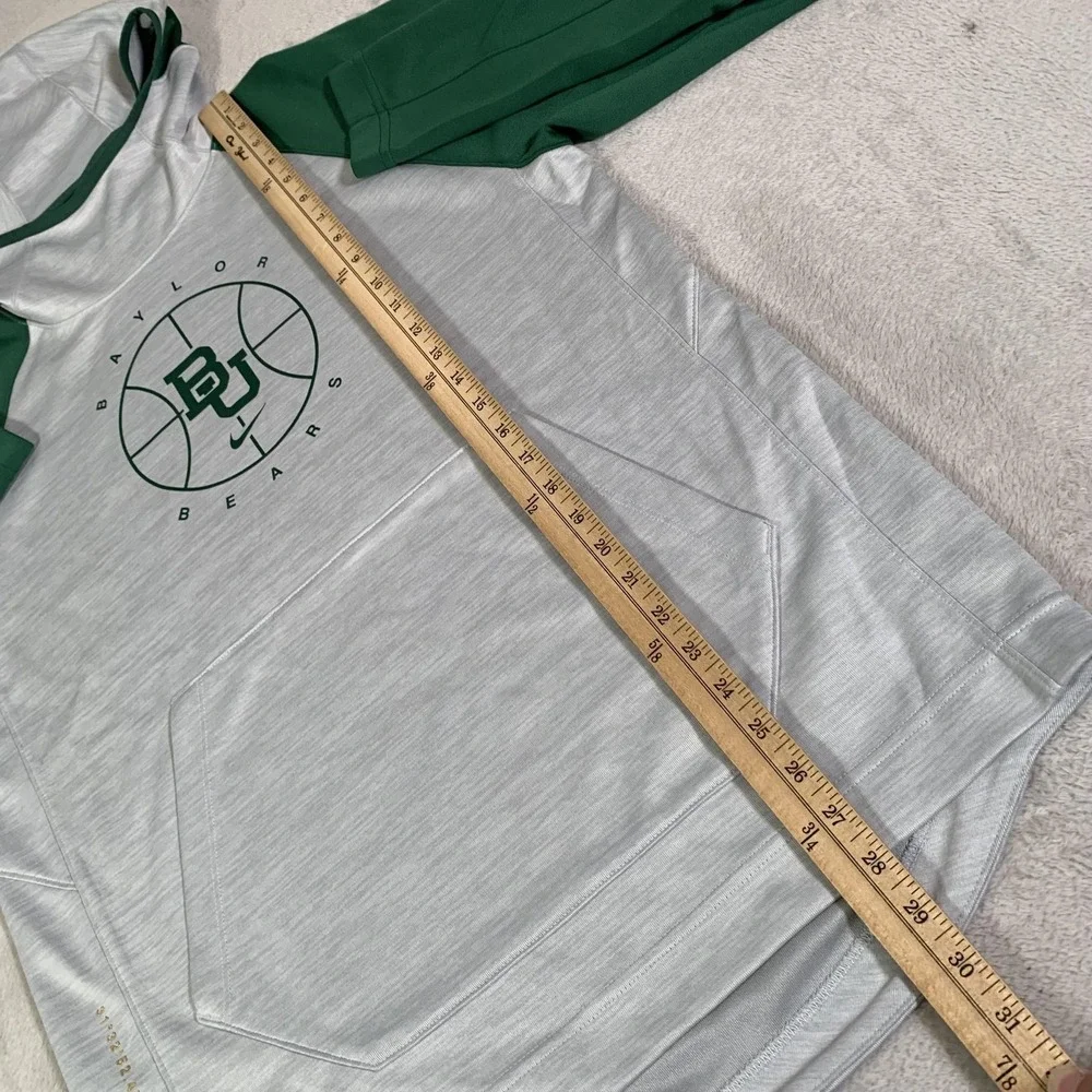 Baylor Bears Sweatshirt Hoodie Mens Medium Gray NCAA Basketball‎ Nike Dri-FIT
